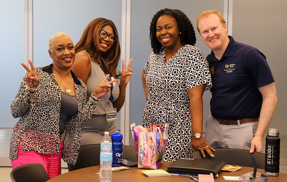 Office of Graduate Education staff at recalibration training